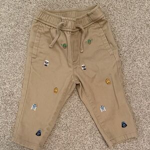 Janie and Jack infant Star Wars Embroidered Jogger Pants